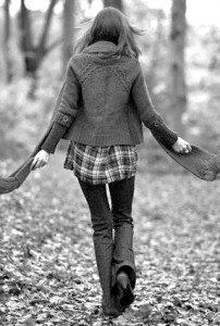 The leaves they laughed as you walked among them - and I laughed with you as well.